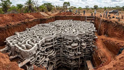 Hidden underground ‘city’ built by ants discovered in Brazil after shocking concrete test