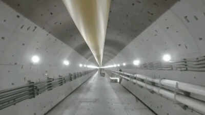 PC: CGTN Inside China’s 113-metre deep undersea tunnel: How a mega rail project could rewrite high-speed travel