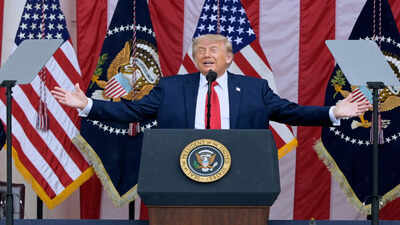 President Donald Trump speaks during the Memorial Day ceremony at Arlington National Cemetery, in Arlington, Va. AP/PTI The Abraham Accord plus: Trump aims for grand bargain tying Islamic world, including Iran, with Israel