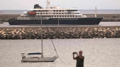 <p>Hantavirus-stricken cruise ship MV Hondius</p>
<p>” decoding=”async” fetchpriority=”high”></p>
</div>
<div>
<p><span title= Hantavirus outbreak: Passengers evacuated from cruise ship to leave hospital after 72-hour quarantine
