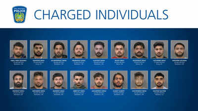 Peel Police in Canada announced that they busted a major international extortion gang and charged 17 non-Canadians. 'For Brothers': Major international gang busted in Canada, 17 Indians charged for extortion targeting South Asians