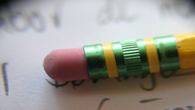 Pencil marks, composed of graphite flakes, adhere to paper fibers through weak van der Waals interactions. Image Credit: Wikimedia Commons How do erasers actually work? It’s more complicated than you think