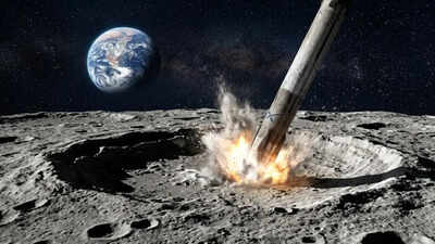 <p>PC: Google Gemini</p>
<p>” decoding=”async” fetchpriority=”high”></p>
</div>
<p>A piece of space debris, a spent SpaceX Falcon 9 upper stage, is speeding toward the Moon and will crash into it. Astronomers say this four-ton object will hit the Moon on August 5, 2026, around 06:44 UTC.</p>
<p> It’s moving fast – about 2.43 kilometres per second or roughly 5,400 miles per hour – and the impact is expected to happen near the Einstein crater’s edge. Although Earth faces no danger from this event, it highlights concerns about space junk between Earth and the Moon. Interestingly, scientists see this unplanned crash as a chance to learn more about the resulting crater and how lunar soil moves upon impact.<span data-pos= Scientists say SpaceX Falcon 9 rocket will strike the Moon at 5,400 miles per hour