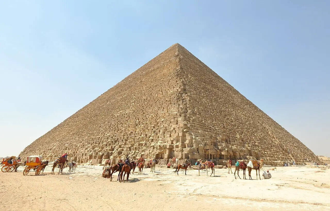 The Great Pyramid of Cholula has a massive footprint, dwarfing the Great Pyramid of Giza in volume. This Mexican marvel is often overlooked, mistaken for a natural hill. Image Credits: Wikimedia Commons The_Great_Pyramid_of_Giza_(Pyramid_of_Cheops_or_Khufu)_(14823042753)