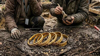 PC: Google Gemini This 1,000-year-old Viking treasure found in Denmark contains nearly pure gold arm rings