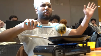 Image Via @FiqueAyub/YouTube YouTuber sued by Ontario Tech University after allegedly throwing curry at students during prank