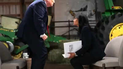 Donald Trump walks out of interview after being pressed for evidence of how Biden rigged the 2020 election: 'I’ve had enough'