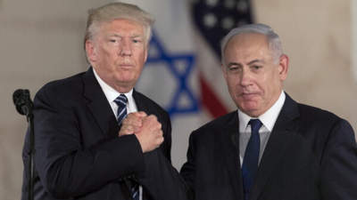 Donald Trump and Benjamin Netanyahu (Photo-AP) Trump’s Middle East peace remains under construction and Israel and Iran shoot at each other