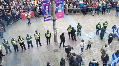 Anti-racism rally in Belfast Thousands join anti-racism rally in Belfast after knife attack sparks anti-immigrant violence