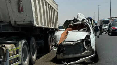 Dubai road crash Bodies of 3 Telangana workers killed in Dubai road crash likely to arrive in India within two days