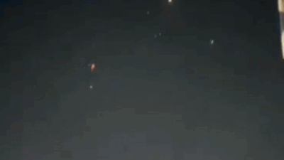 Watch: Missiles rain across Israel's night sky as Iran launches fresh attacks after two months