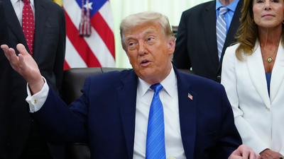 US President Donald Trump. (AP photo) 22 ships, no lights: The 'secret mission' in Hormuz Trump says Iran didn't know about