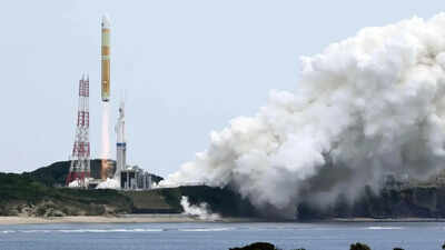 Photo credit: AP Japan's struggling flagship H3 rocket returns to flight with the debut of a low-cost variant