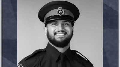 Photo credit: @OPPCommissioner/X Indian-origin police officer Tarun Bali killed on duty in Canada's Ontario by mental hospital escapee