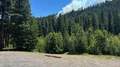 The crash sparked a wildfire US Marine Corps F/A-18 jet crashes in Washington state, sparks wildfire; pilot sustains minor injuries